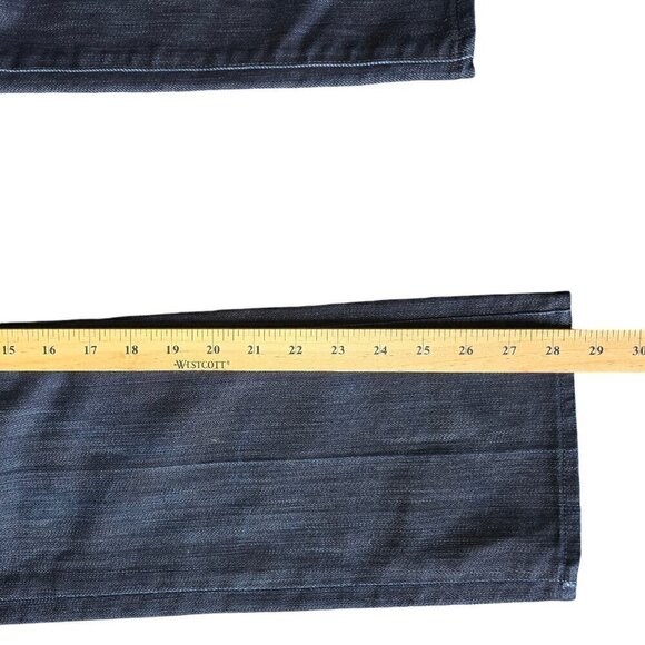 7 For All Mankind Women’s Jeans Size 28 Blue Straight Denim - Picture 9 of 10
